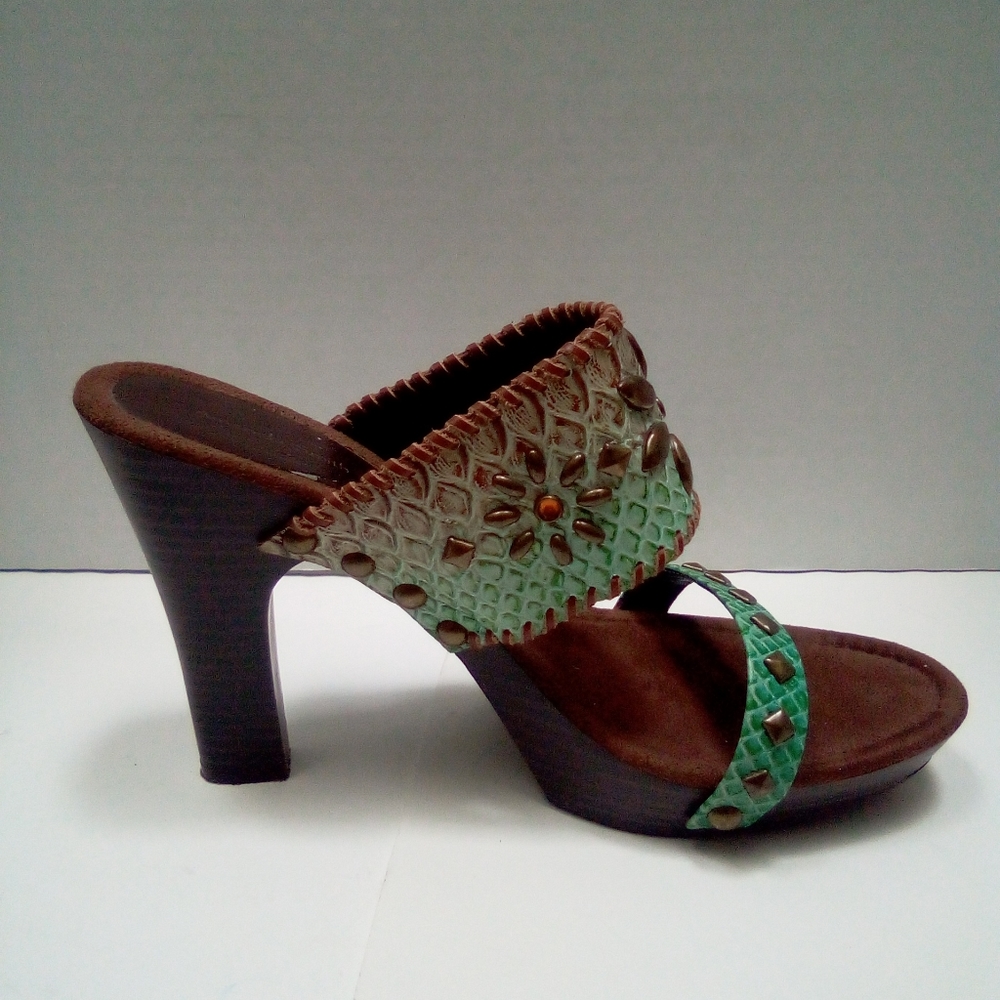 Amanda Smith Sandal Aztec Boho Style 9M.